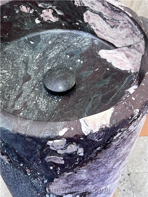 Pedestal Sink In Marbre Les Quatre Saisons