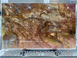 Rainbow Impression Quartzite Slabs