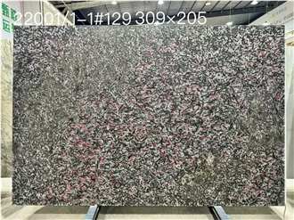 Ruby Meteorite Granite Slabs