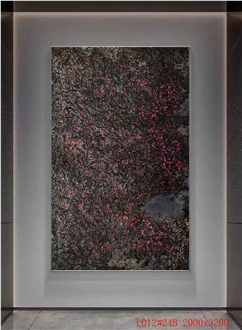 Ruby Meteorite Granite Slabs