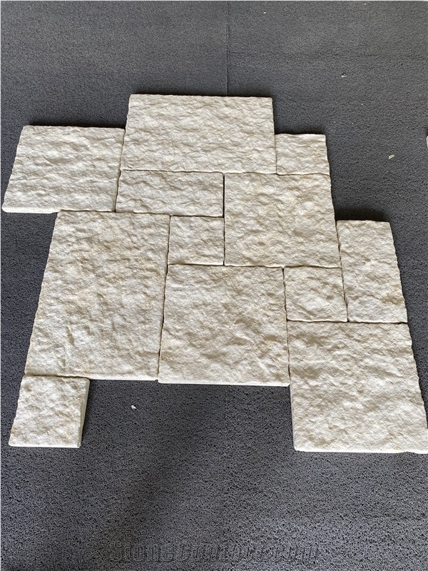 Rough Surface  Beige Limestone Pattern