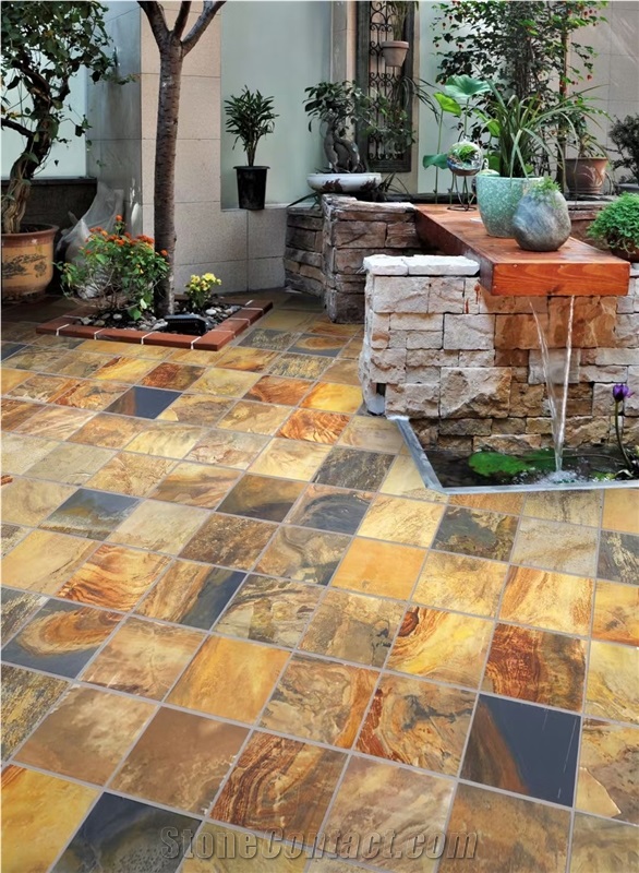 Rustic Slate Tiles For Walling And Flooring