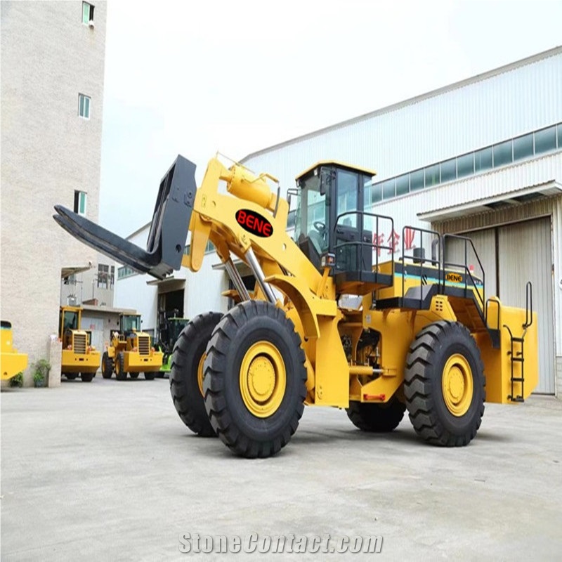 BENE 50 Ton Stone Block Loader - 50 Ton Wheel Forklift Loader For Granite Blocks