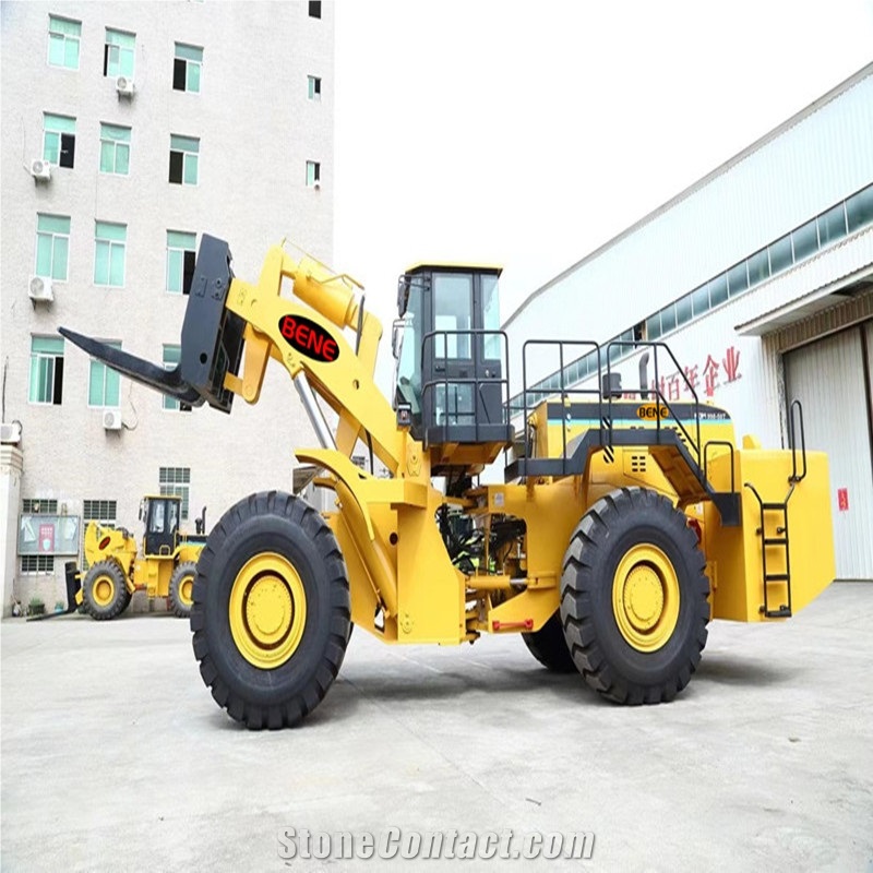 BENE 50 Ton Stone Block Loader - 50 Ton Wheel Forklift Loader For Granite Blocks