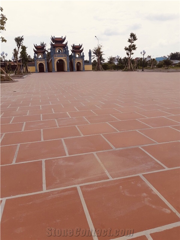 300X300 Mm Burgundy Terracotta Tiles