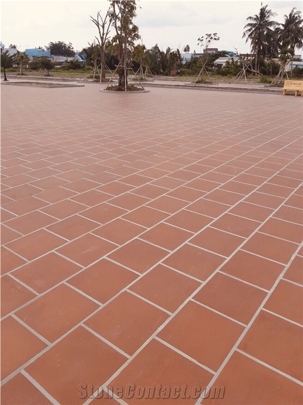 300X300 Mm Burgundy Terracotta Tiles