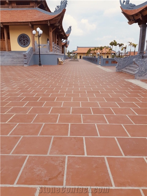 300X300 Mm Burgundy Terracotta Tiles