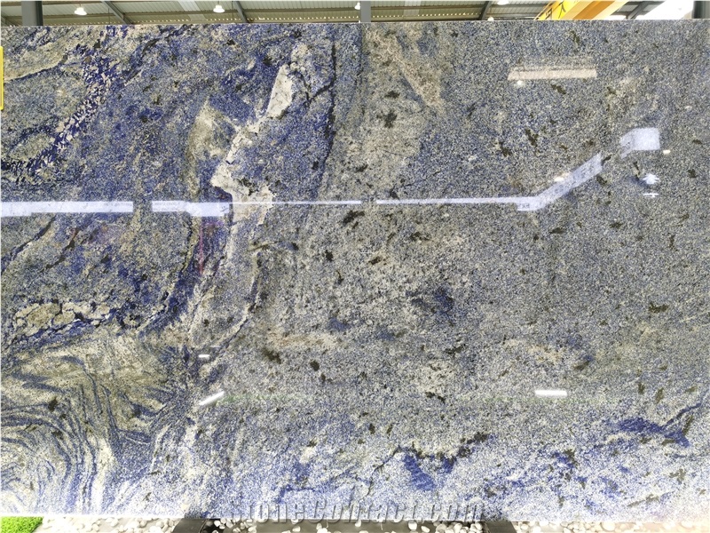 Bolivia Blue Sodalite Wall Slabs Pattern