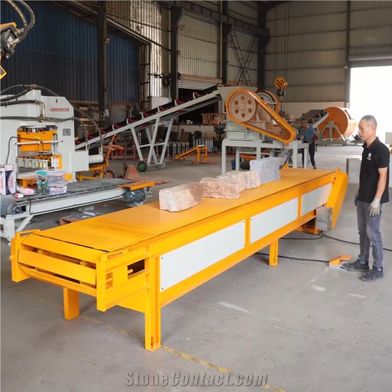 Automatic Roller Conveyor Belt For Stone Splitting