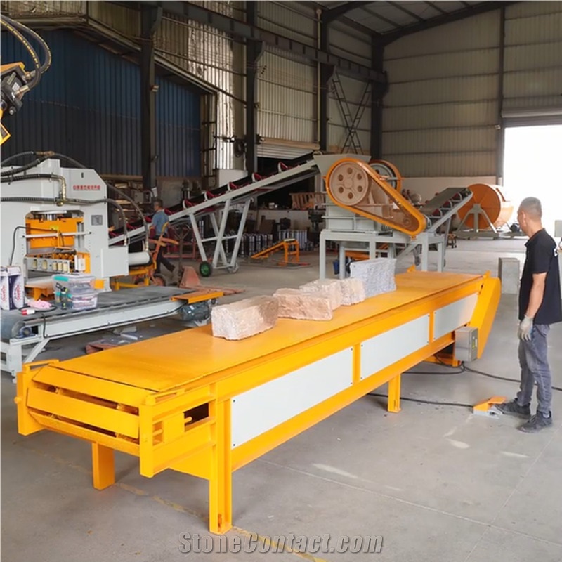 Automatic Roller Conveyor Belt For Stone Splitting