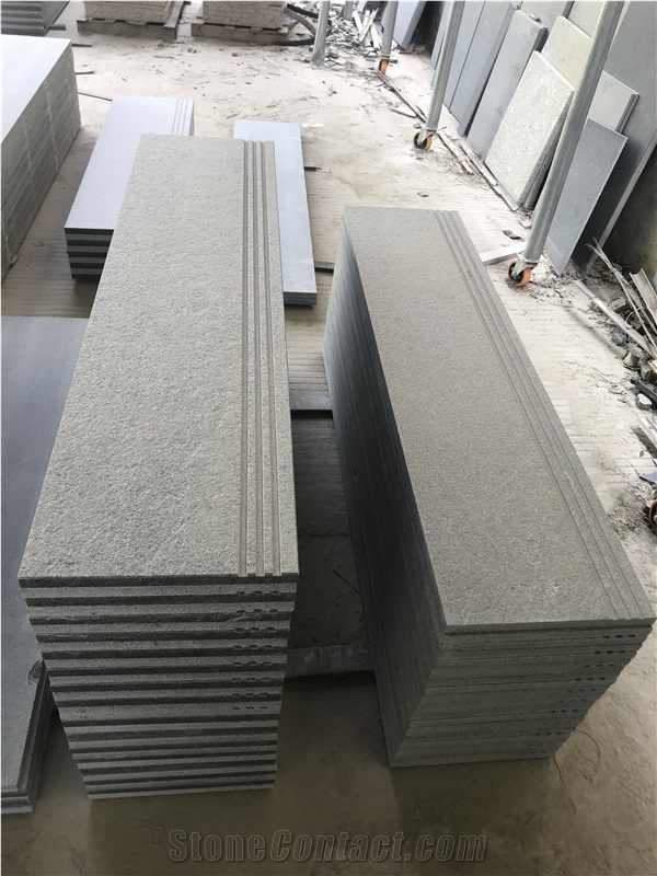 Changtai G654 Dark Grey Granite Steps Slabs