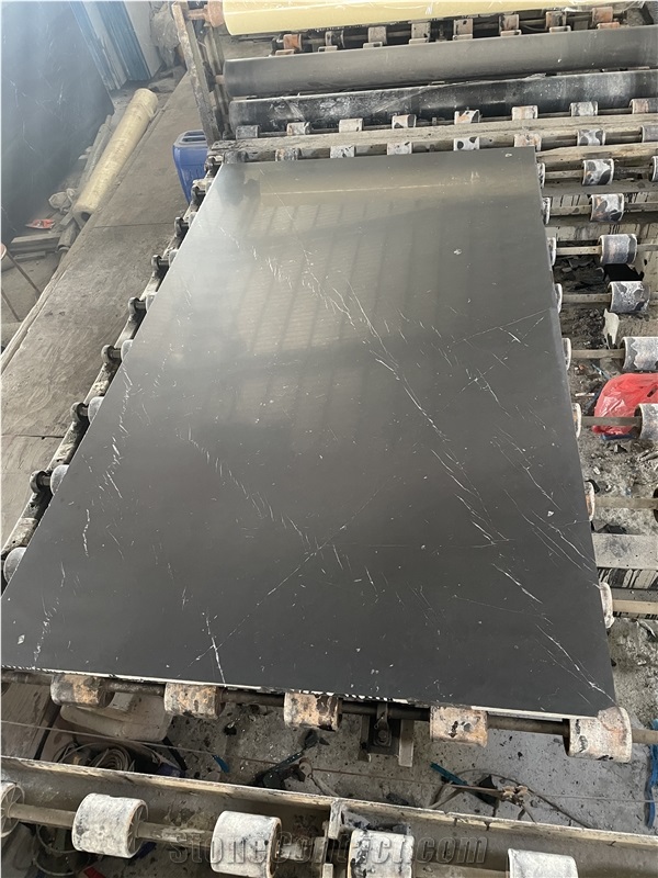Less Veins Nero Marquina Black Marble Slabs