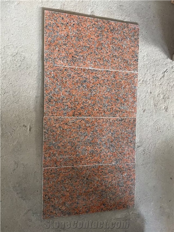 Maple Red Granite/G562 Granite Stairs