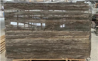 Sliver Grey Travertine Big Slabs