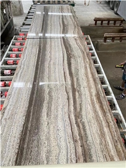 Sliver Grey Travertine Big Slabs