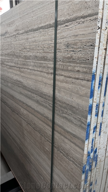 New Travertino Silver Mic Slabs Collection Wall Tiles
