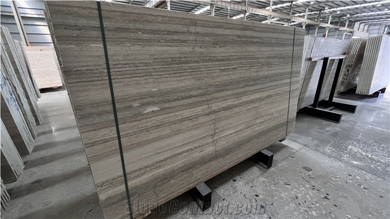 New Travertino Silver Mic Slabs Collection Wall Tiles