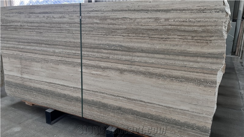 New Travertino Silver Mic Slabs Collection Wall Tiles