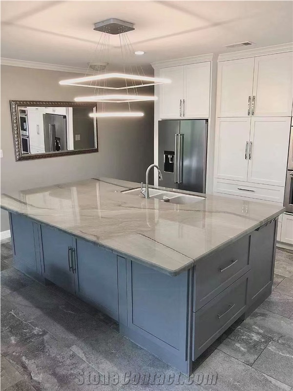 Silver Shadow Grey Quartzite Slabs