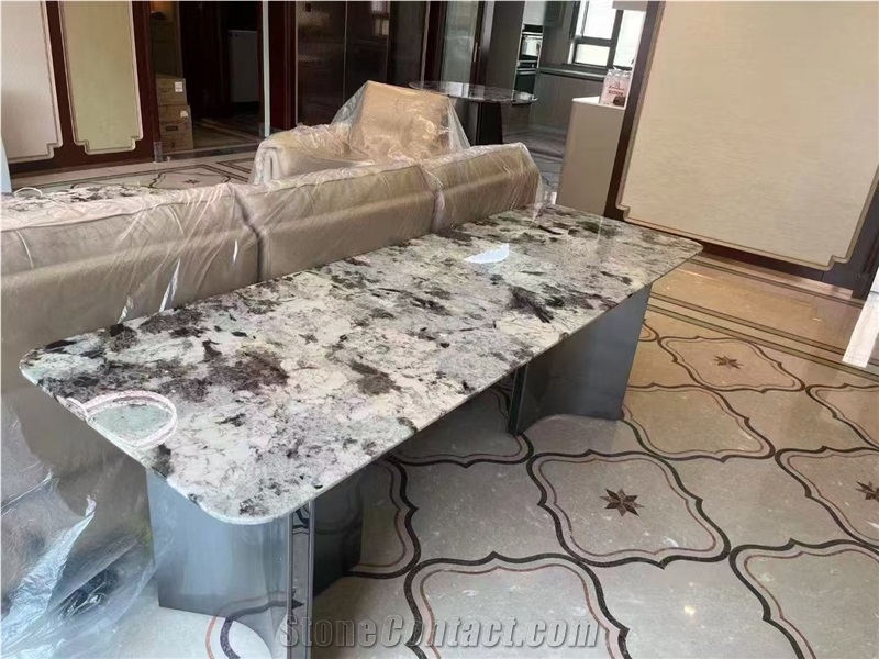 Snow Mountain Orchid  Snow Mountain Silver Fox Granite Slabs