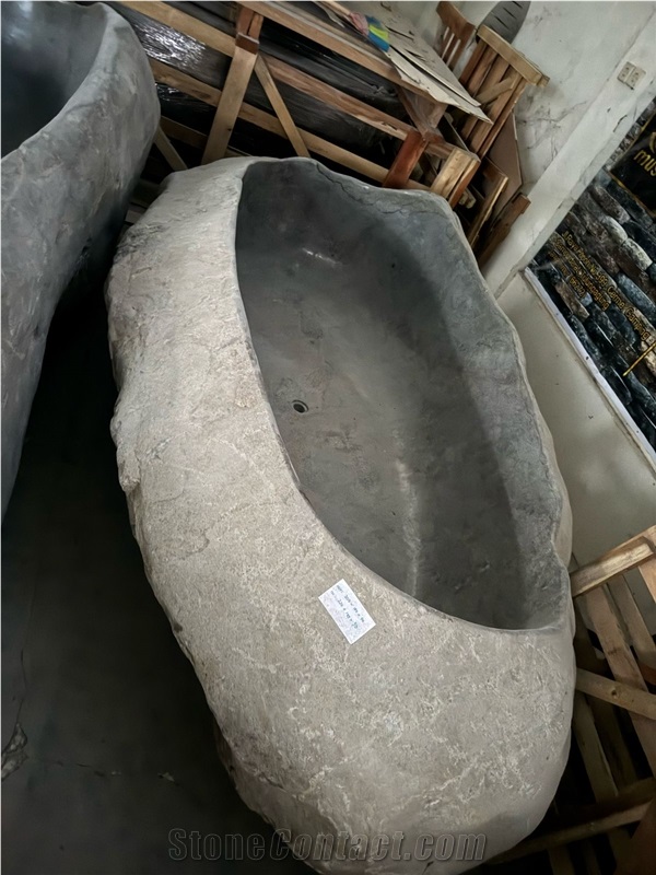 Free Standing River Stone Bathtub Natural Wholesaler