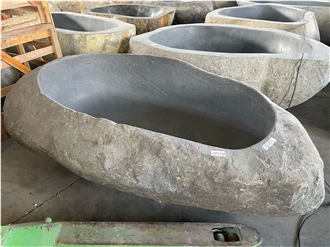 Free Standing River Stone Bathtub Natural Wholesaler
