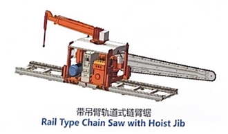 Rail Type Chain Saw With Hoist Jib
