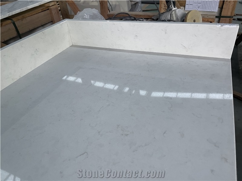 Carrara White Quartz Commercial Counters