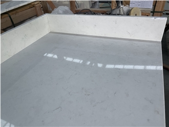 Carrara White Quartz Commercial Counters