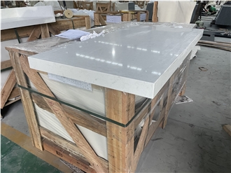 Carrara White Quartz Commercial Counters