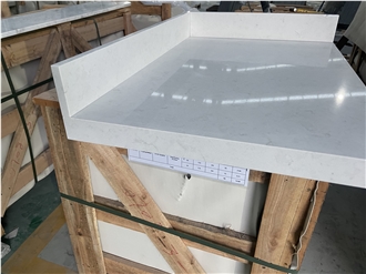 Carrara White Quartz Commercial Counters