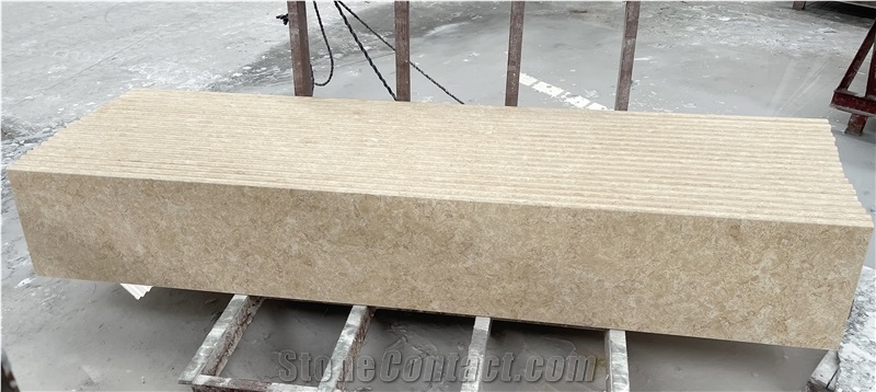 Sunny Beige Marble Stairs For Hotels