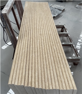Sunny Beige Marble Stairs For Hotels