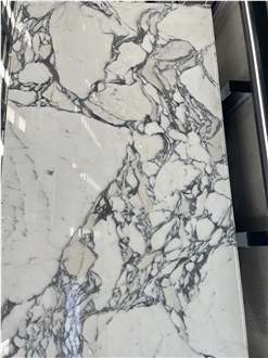 Custom Design Arabescato Marble Reception Counters For Hotel