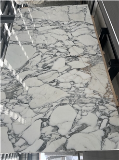 Custom Design Arabescato Marble Reception Counters For Hotel