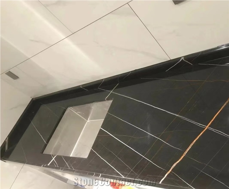 Prefab Statuario Carrara Marble Vanity Tops With Dropface