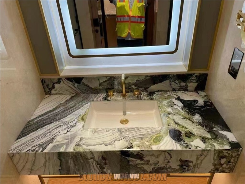Prefab Statuario Carrara Marble Vanity Tops With Dropface
