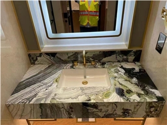 Prefab Statuario Carrara Marble Vanity Tops With Dropface