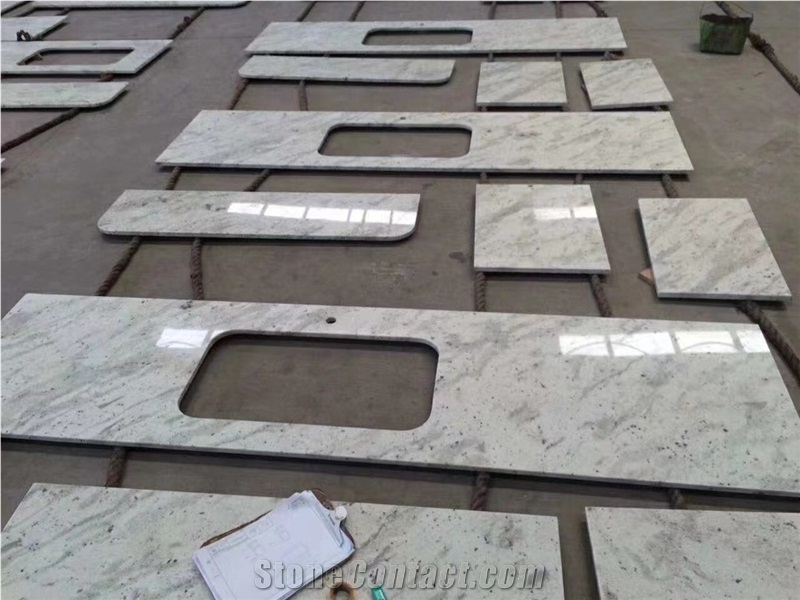Prefab Statuario Carrara Marble Vanity Tops With Dropface