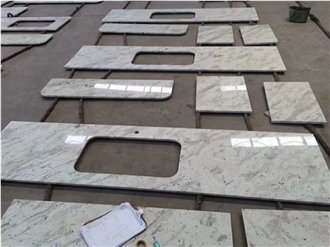 Prefab Statuario Carrara Marble Vanity Tops With Dropface