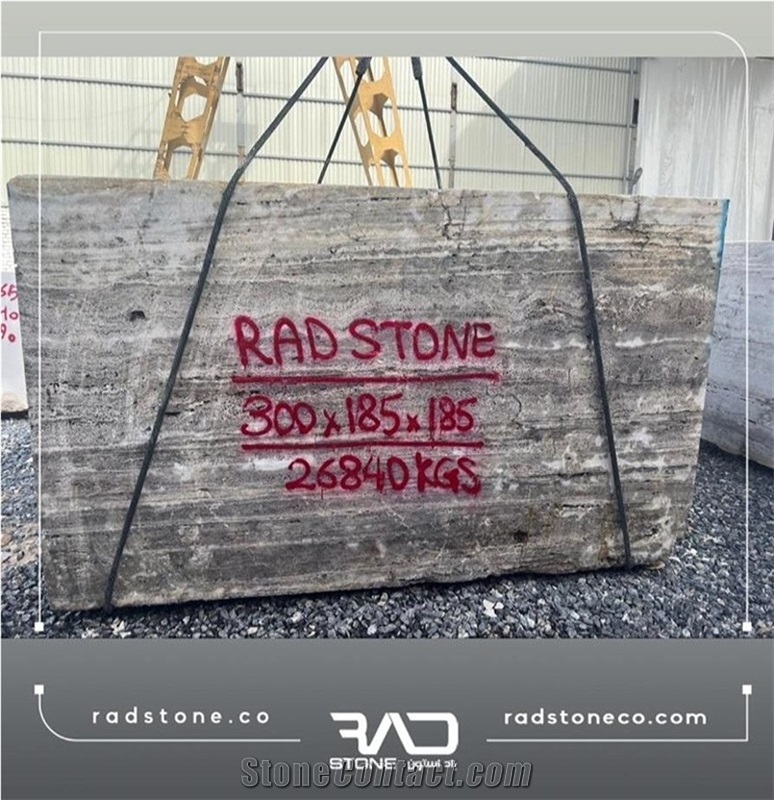 Silver Travertine Blocks