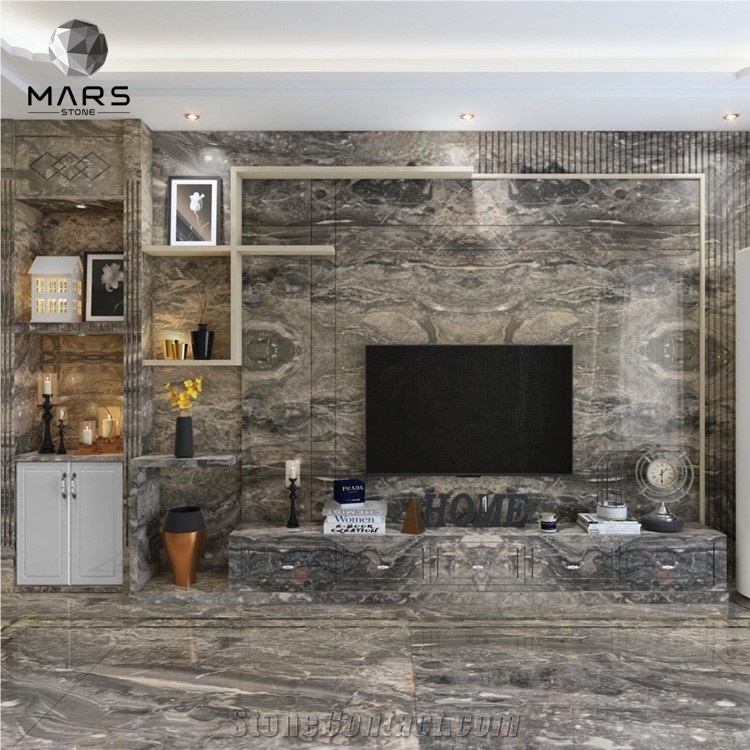 Arabescato Orobico Grigio Marble Slabs Polished