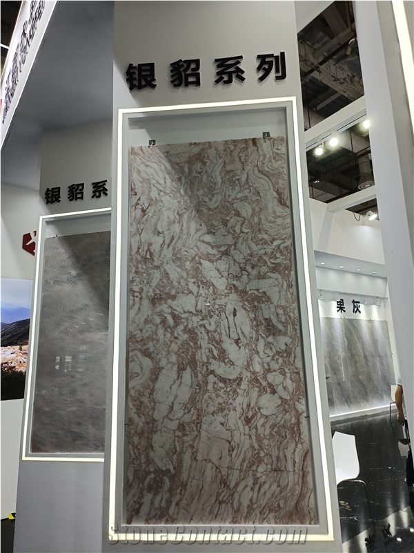 Red Cream Marble Slabs