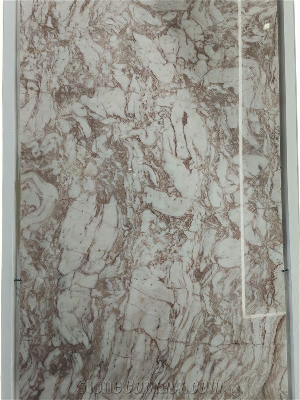 Red Cream Marble Slabs