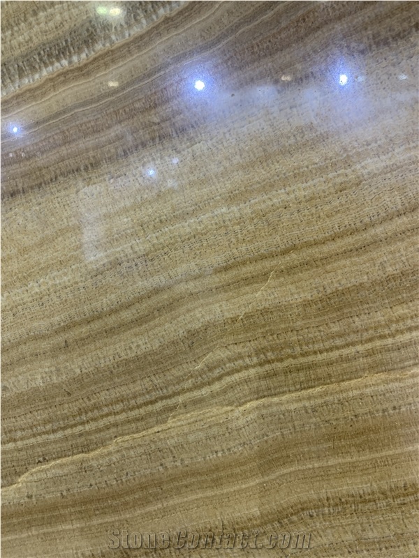 Yellow Wooden Vein Marble Slabs