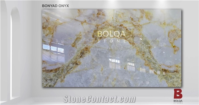 Iran Bonyad Onyx - Saffron White Onyx Slabs