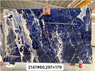 Blue Sodalite Marble Slabs