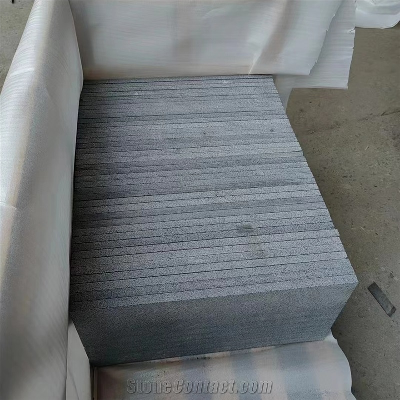 Changtai G654 Black Granite Flamed 2Cm Wall Tiles