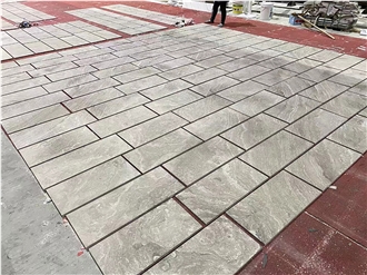 Cross Cut White Wooden Marble Slabs,Exterior Wall And Floor