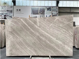 Cross Cut White Wooden Marble Tiles,Twill Propitious Clouds